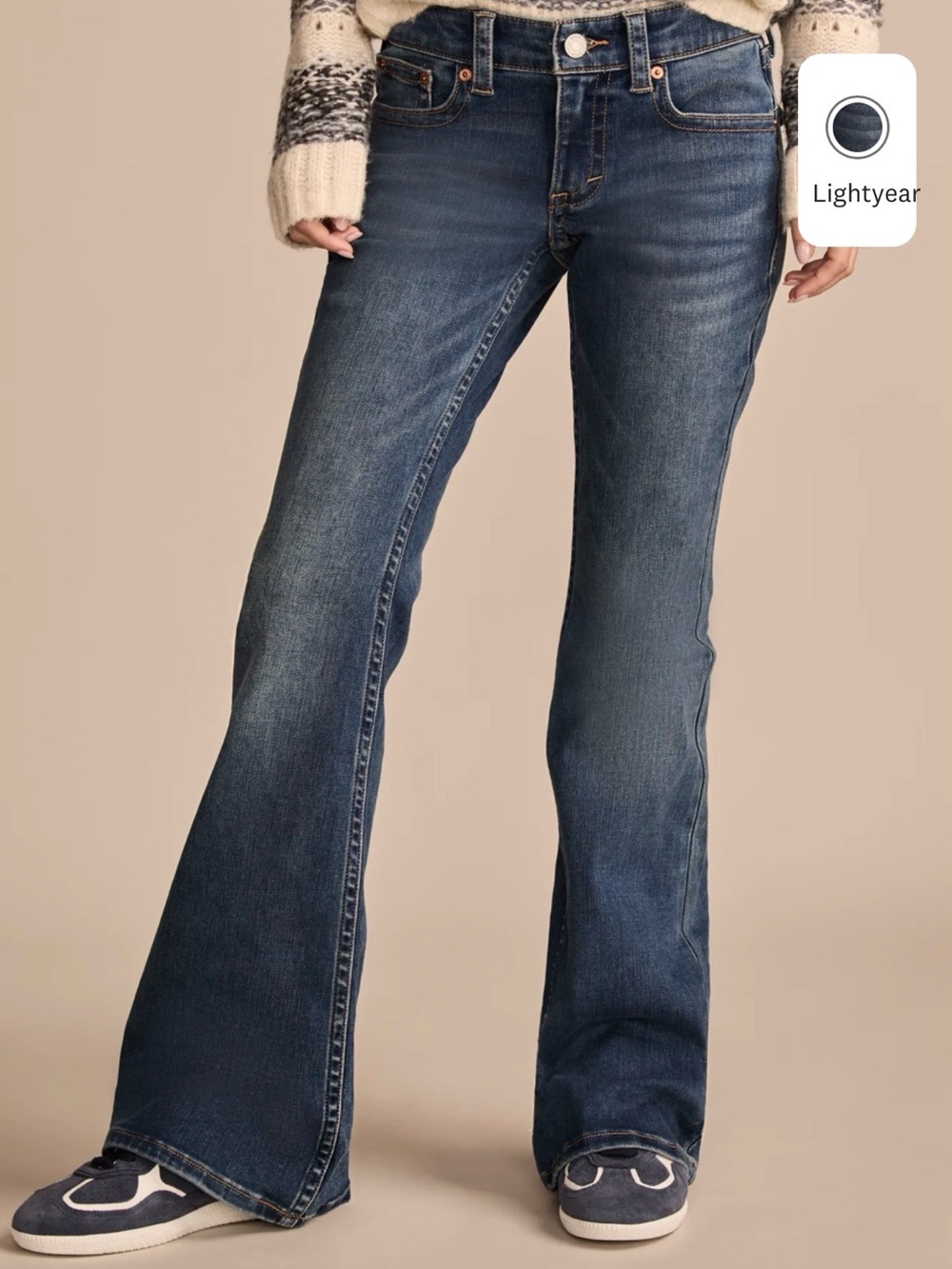 Lucky Brand Low Rise Flare Jeans Size 27